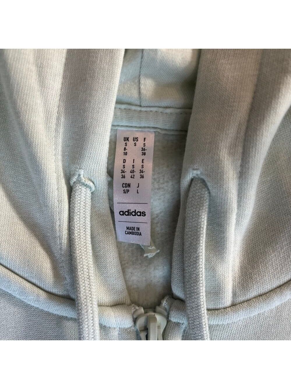 Adidas mint small zip up track hoodie - Picture 6 of 6